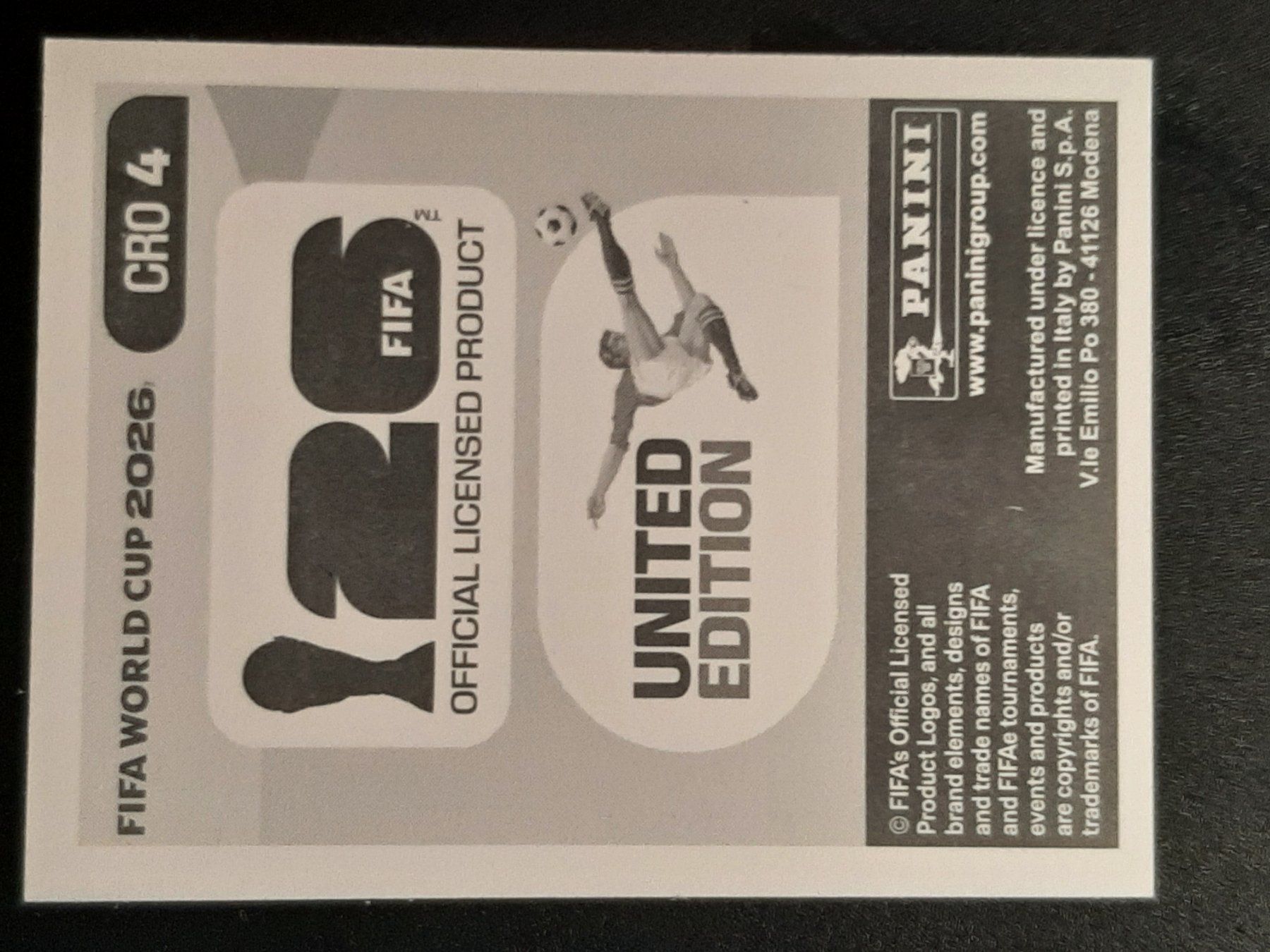 Panini Cartes à collectionner: Panini 2026 CRO4 – Neuf (Voir description) à Leuk-Stadt par Meic 1