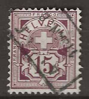 Tutti i francobolli: CH085a- Type chiffre 85a  1906 obl. (signé) – Usato da Trélex venduto da Phil_Albert