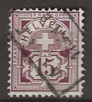CH085a- Type chiffre 85a  1906 obl. (signé)