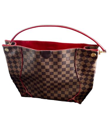 Magnifique Sac Louis Vuitton Caissa Hobo Ebene Cerise Rar 🍒
