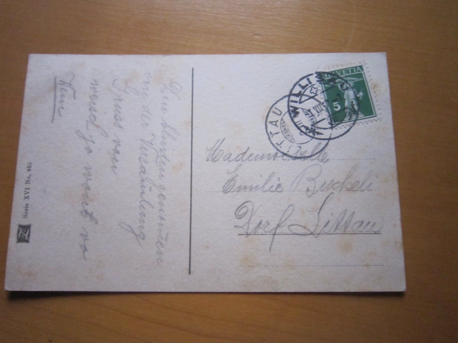 Cartoline postali: No 14 Postkarte 1917 Wald – Usato da Gordola venduto da Polentaefung 1