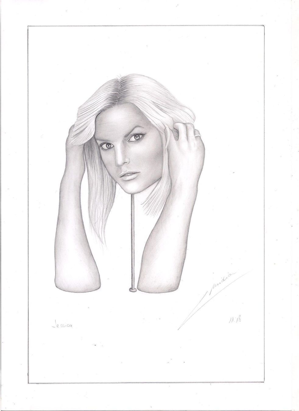 Faber-Castell Bleistifte, Farbstifte & Kreide: Dessin Jessica Simpson format a4 au crayon – Gebraucht aus Ecublens VD von Largo1