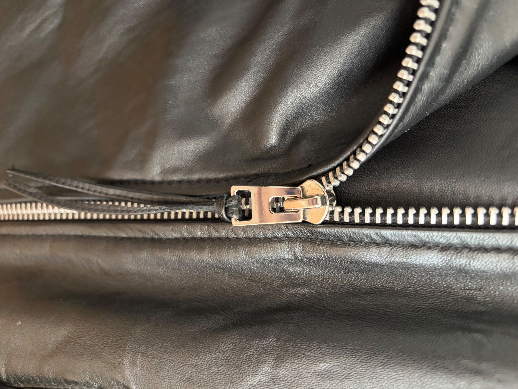 Mango Giacche: Premium Lederjacke Mango schwar Gr. M – Usato da Immensee venduto da Mandy49 2
