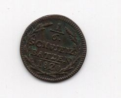 (1942) Graubünden, ⅙ Batz, 1820, vz+