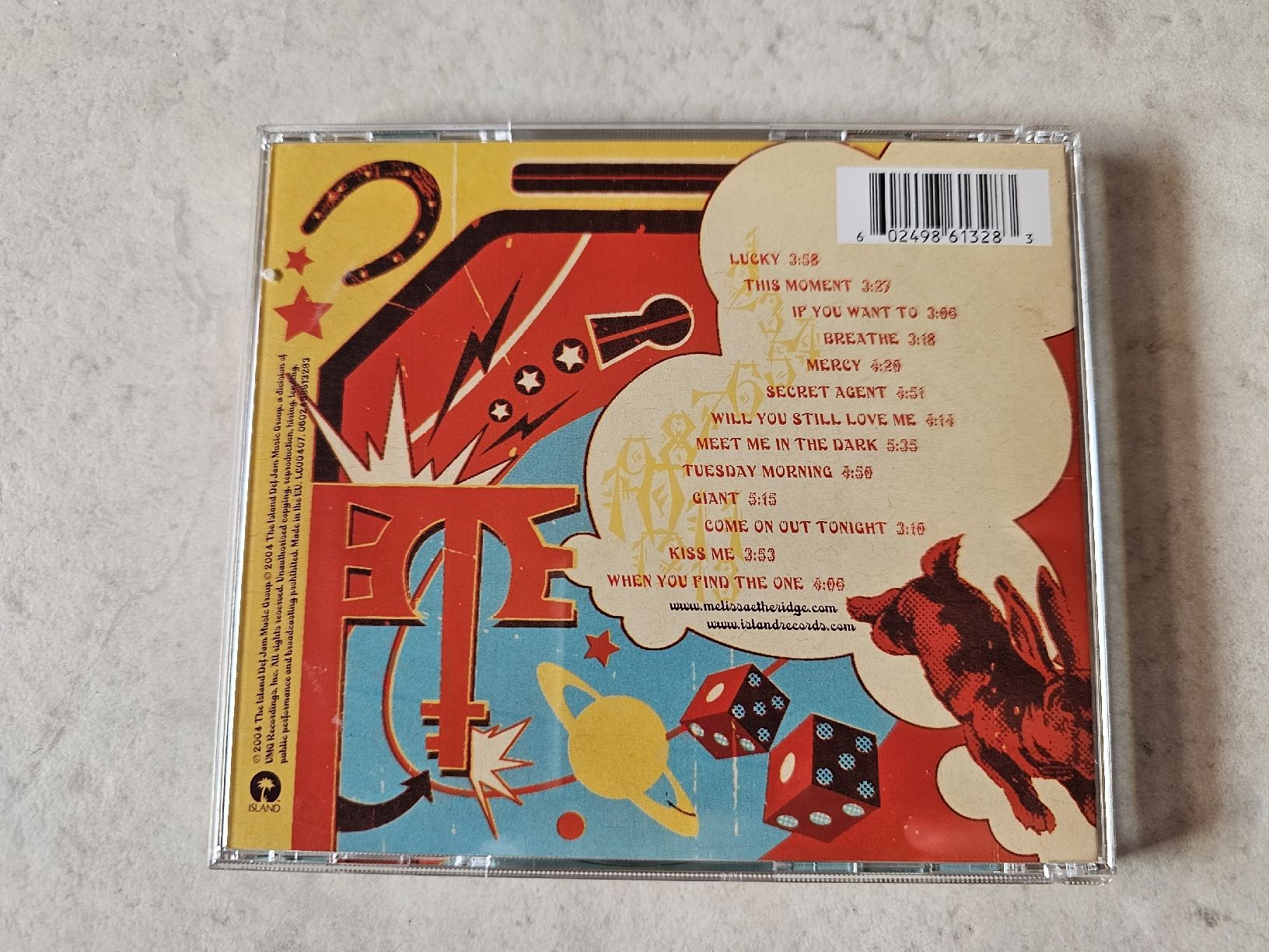 CD: Melissa Etheridge  -  Lucky – Usato da Schneisingen venduto da backstore24 1