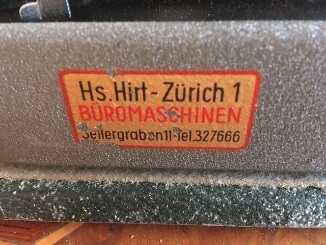 Schreibmaschinen: Bellissima Swissa Zurigo – Gebraucht aus Morbio Inferiore von Ecod 2