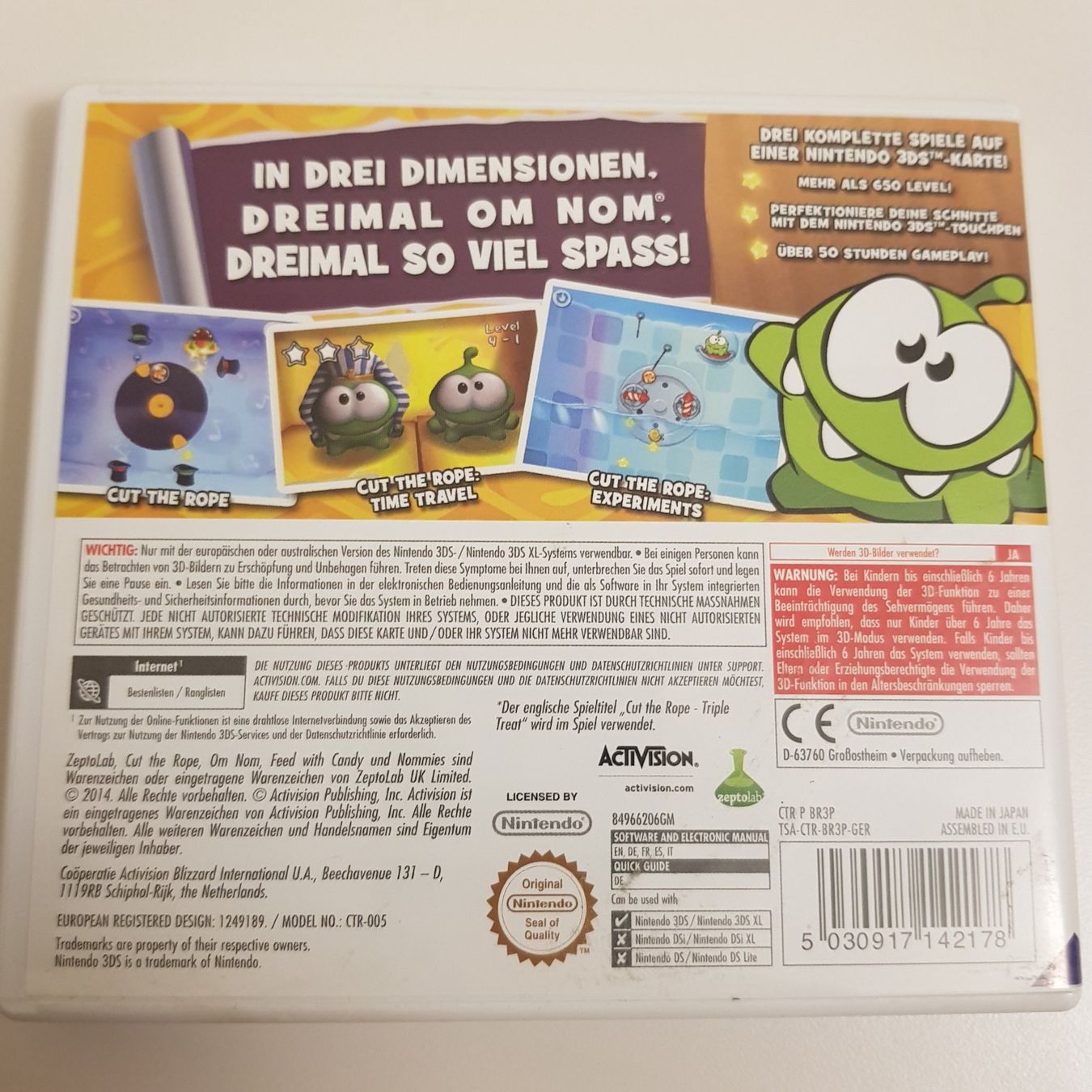 Nintendo Giochi: Cut the Rope - Trilogy /3DS – Usato da Münchenstein venduto da 2DGames 1