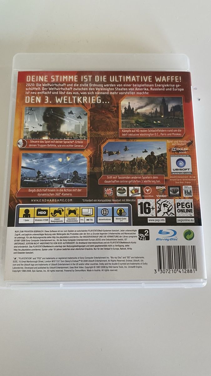 Giochi: Tom Clancy’s Endwar PS3 PAL – Usato da Münchringen venduto da loo_b7bd 1