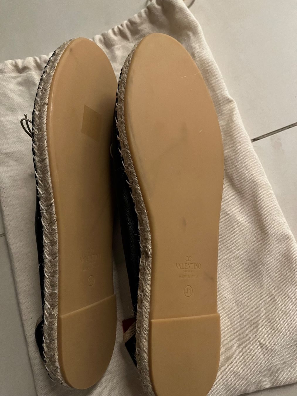 Valentino Scarpe da donna: Valentino Rockstud Leather Ballerina – Nuovo (secondo la descrizione) da Zürich venduto da fab_lhd9 1