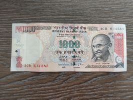 Indien 1'000 Rupien 2015 !!!!!!