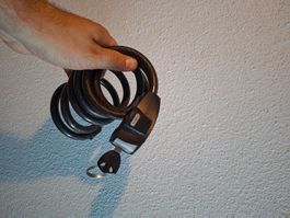 Abus Fahrradschloss Spiralkabel schwarz neuwertig