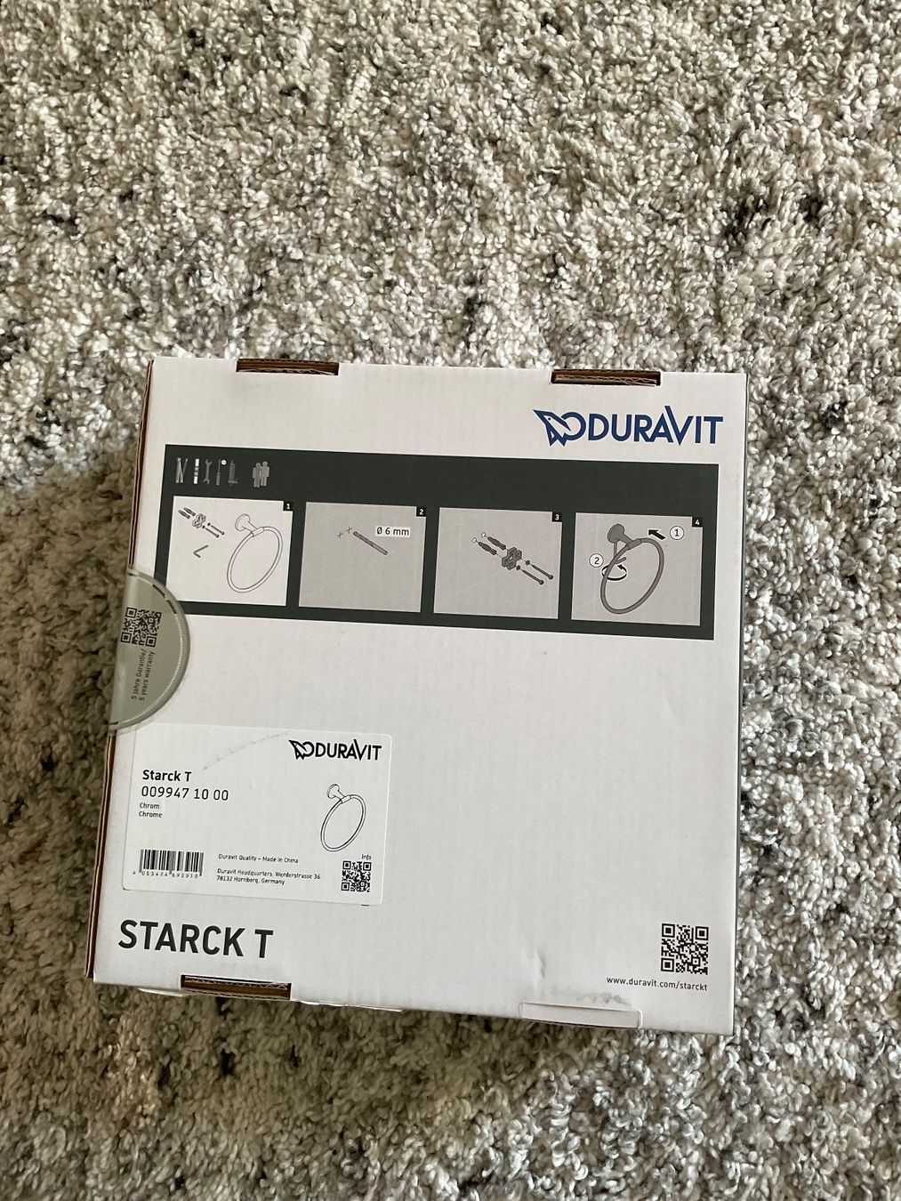 Duravit Portasciugamani: Handtuchring Duravit – Nuovo e nell'imballaggio originale da Pratteln venduto da andrea9669 1