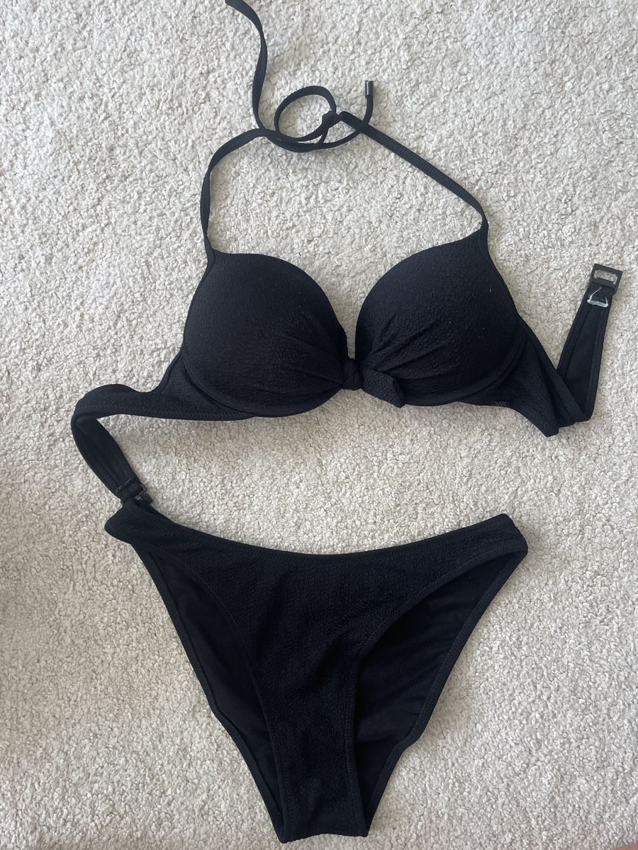 Costumi da bagno & Bikini: Schwarzer Bikini, Push-up, verstellbar – Usato da St. Niklausen LU venduto da car_2562
