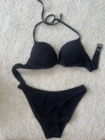 Schwarzer Bikini, Push-up, verstellbar