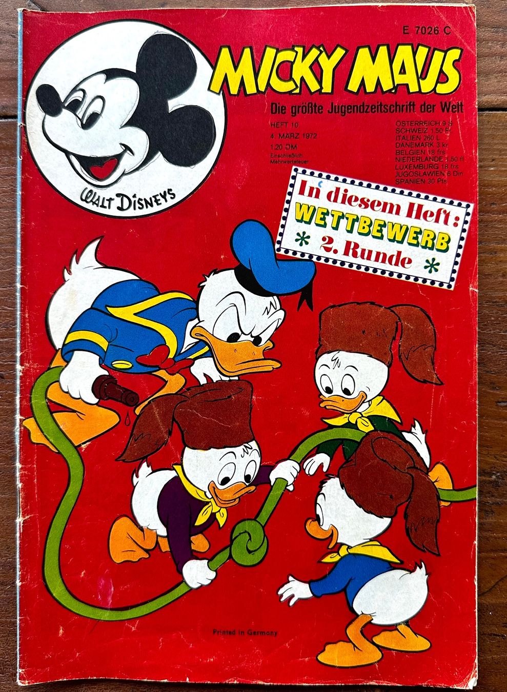 Comics: Micky Maus Nr. 10   4.3.1972, hunderte Comics ab 1.- – Gebraucht aus Seltisberg von quadartswiss
