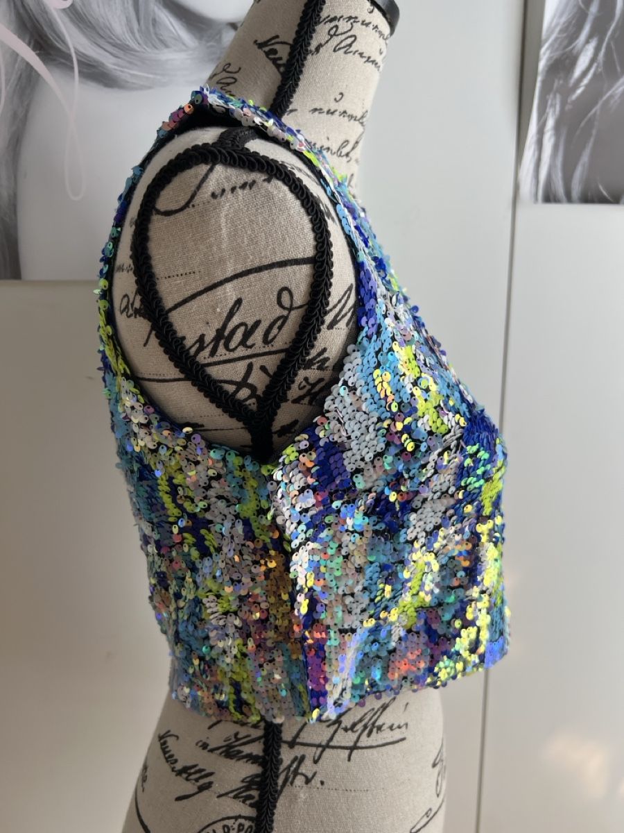 Top: Buntes Pailletten Tanktop, Grosse S – Usato da Hünenberg See venduto da mississauga 2