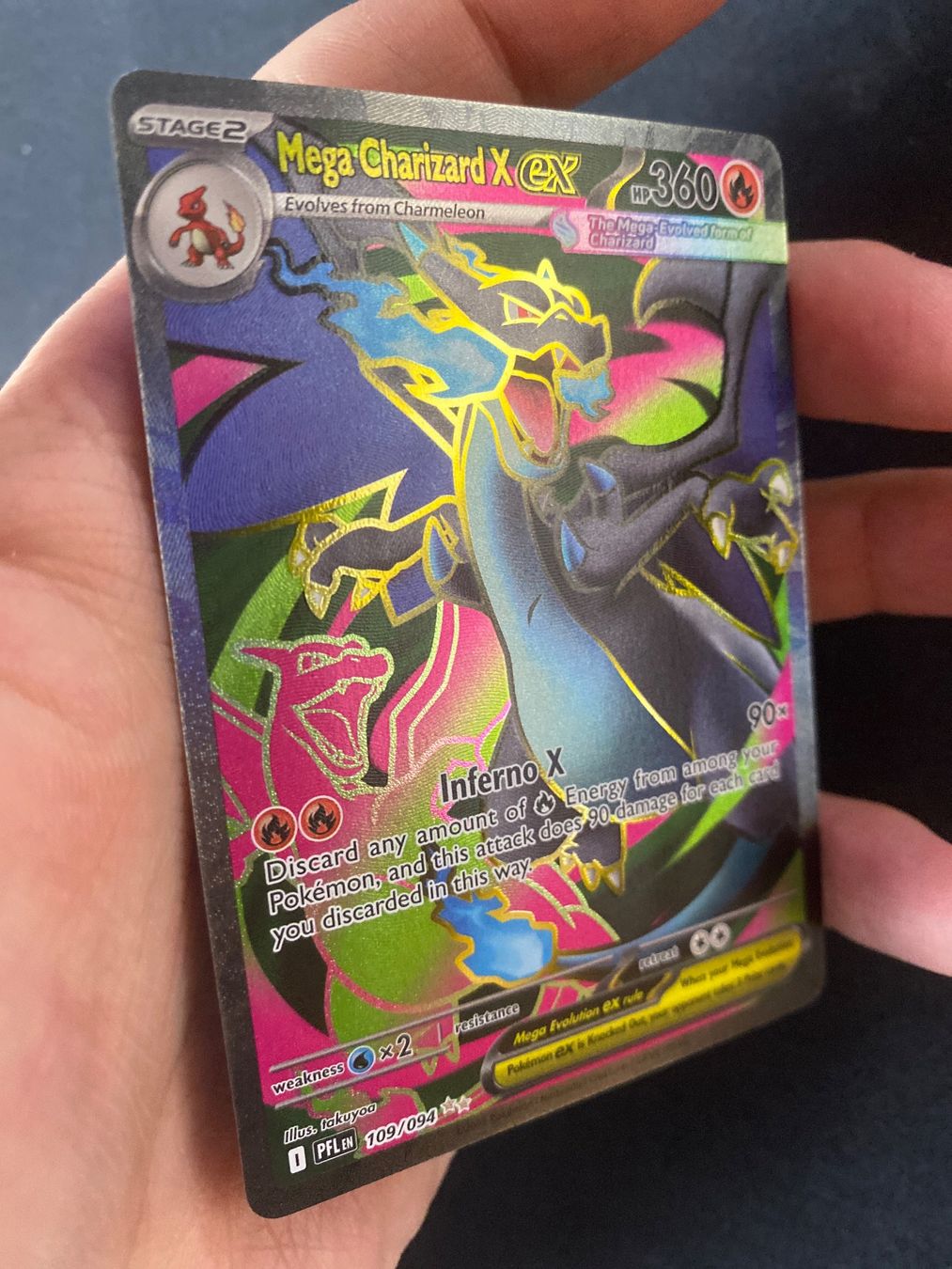 Pokémon Carte collezionabili: Mega Charizard X ex 109 - Glurak - Phantasmal Flames - EN – Nuovo (secondo la descrizione) da Hausen AG venduto da Shrade 1