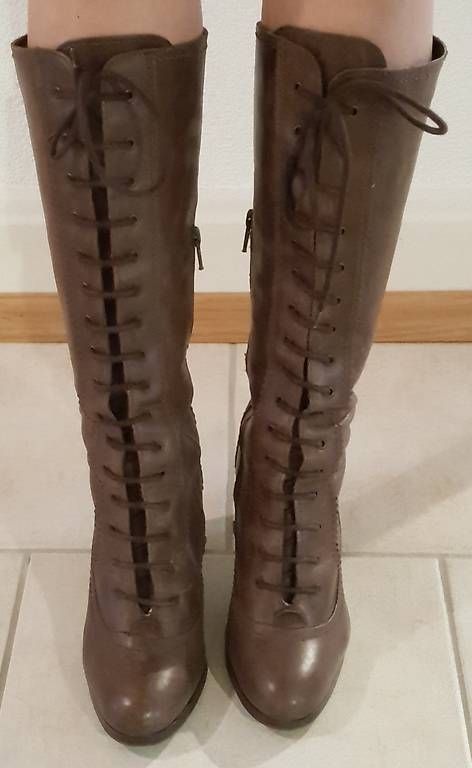 Scarpe da donna: Lederstiefel braun Gr. 35 – Usato da Basel venduto da kri_wd99 1