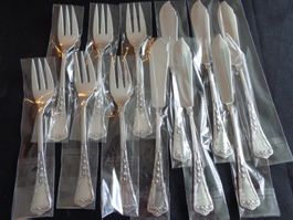 12 X COUVERTS A POISSON JEZLER MUGUET ARGENT 800 NEUF