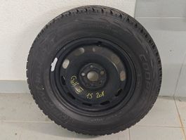 VW Golf 4 Stahlfelge 15" mit neuem Cooper Winterreifen