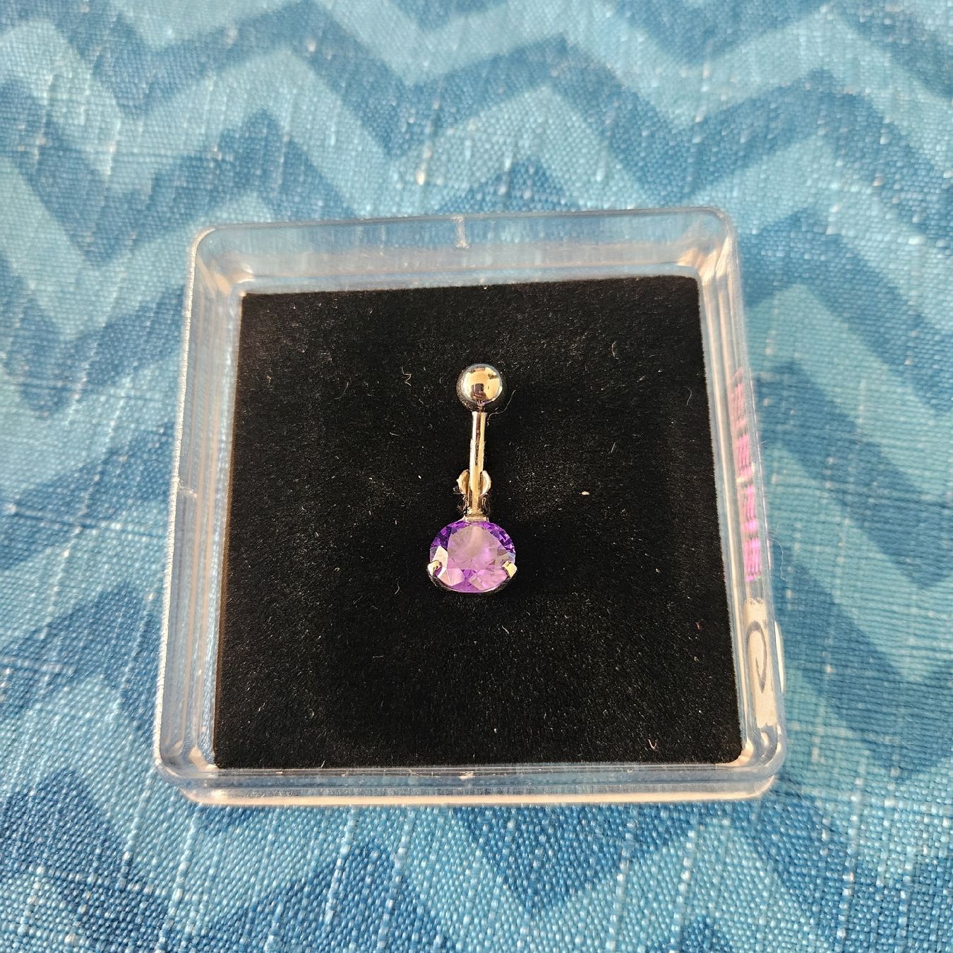 Bijoux piercing: Bauchnabelpiercing lila Stein neu – Neuf (Voir description) à Au ZH par plumi21 1