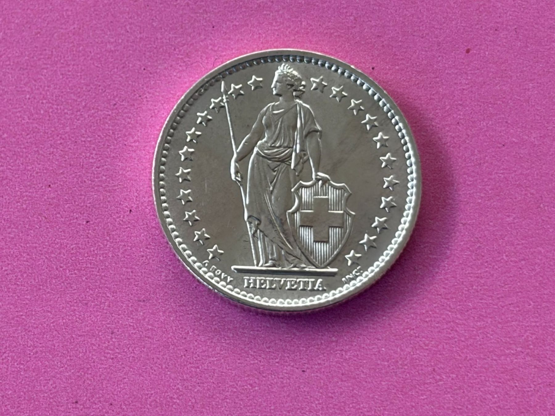 Tutti le monete: 2 Fr. 1967 stgl. – Usato da Kräiligen venduto da wolle2101 1