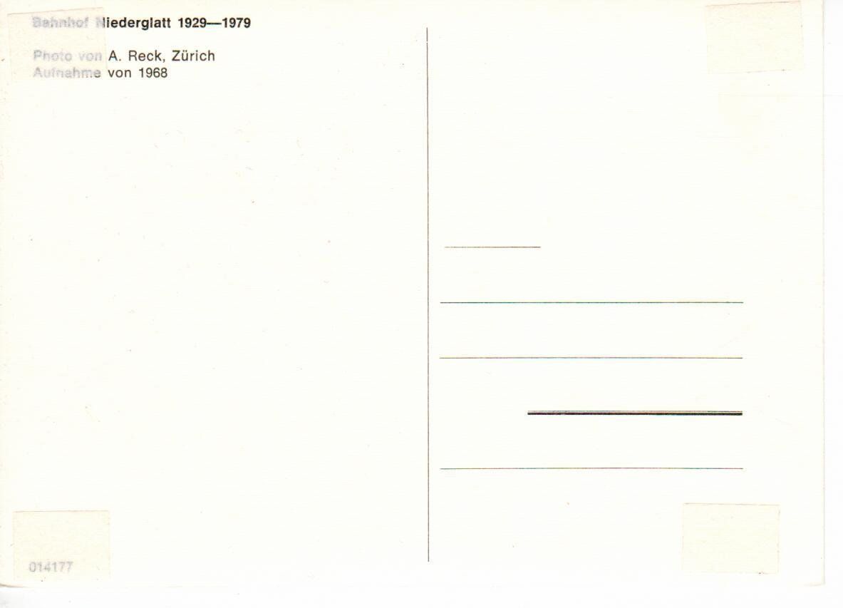 Cartoline postali: Bahnhof Niederglatt – Usato da Wolhusen venduto da Curver9 1