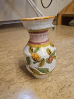 Schöne Vintage Blumenvase, Keramik, Handbemalt, Top Zustand!
