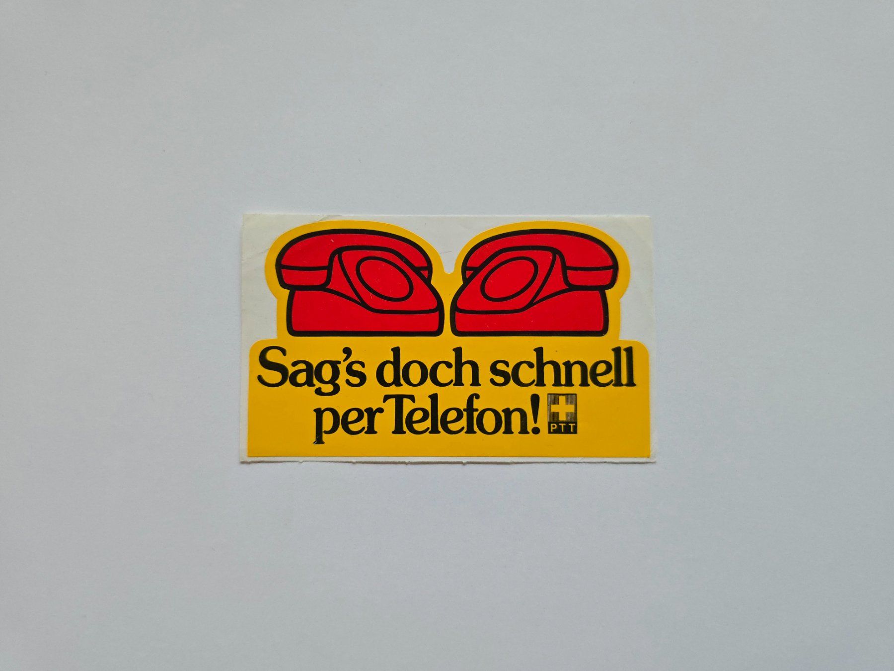 Aufkleber: Alter PTT Sticker / Aufkleber – Gebraucht aus Dättlikon von Wundertuete_