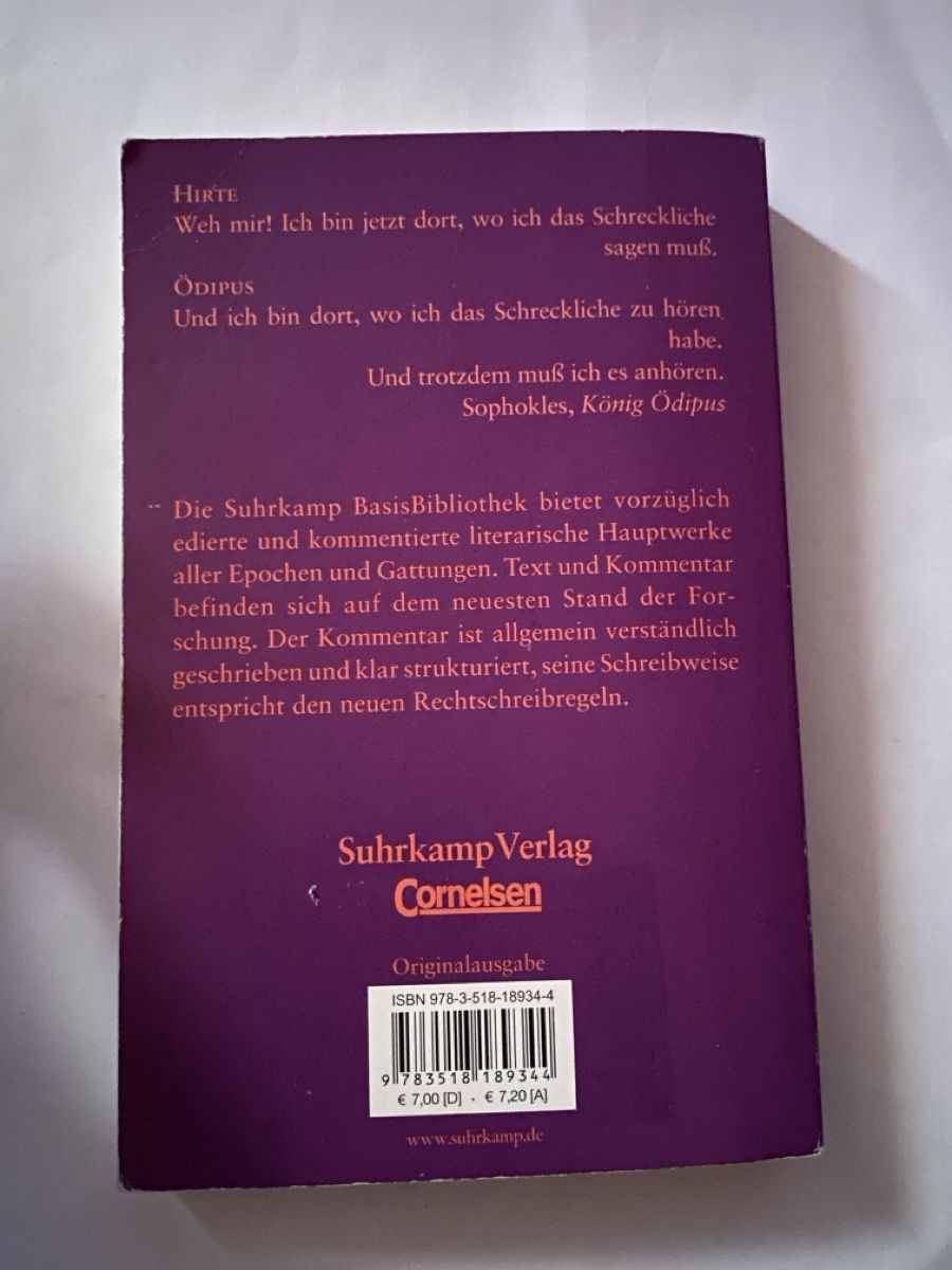 Libri: Sophokles König Ödipus – Usato da Aarburg venduto da _edwina_ 1