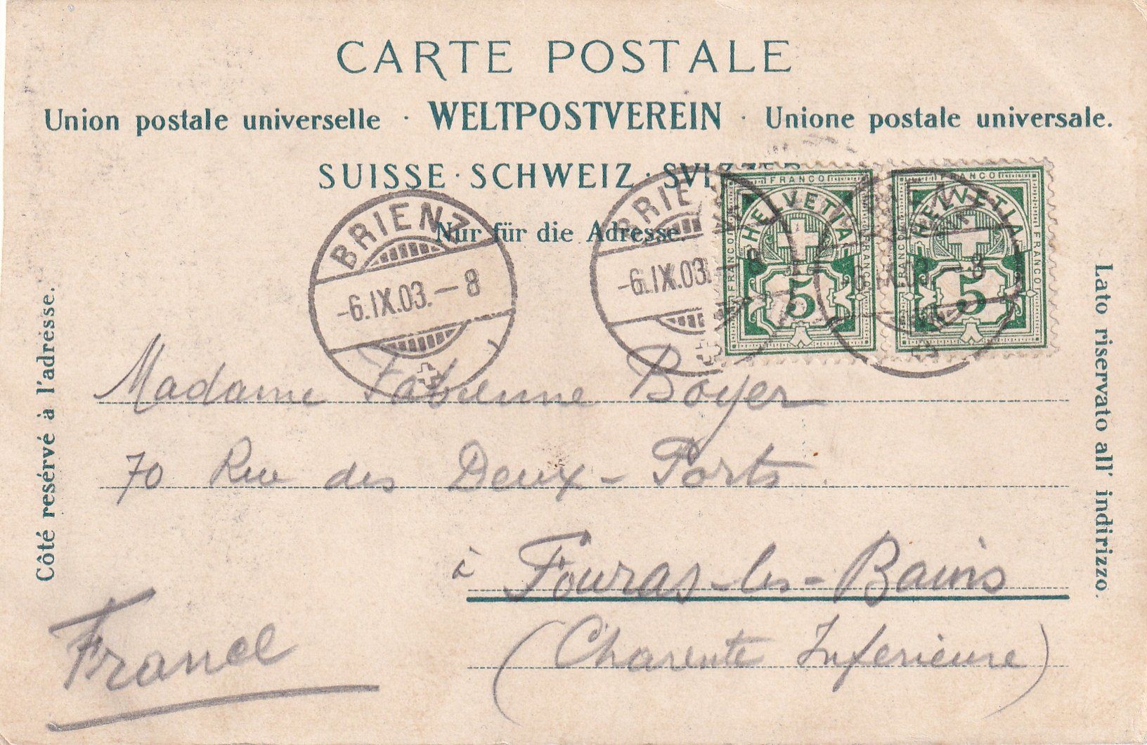 Cartoline postali: Brienzer Rothorn (mit Eisenbahn) /az – Difettoso da Hombrechtikon venduto da Rudolf07 1