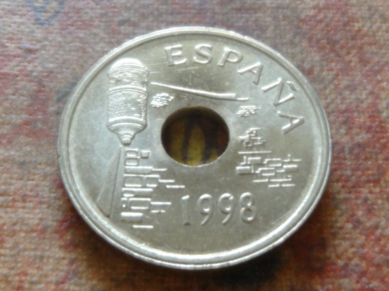 Alle Münzen: ESPAGNE  25  Pesetas  1998  Ceuta – Gebraucht aus Romanel-sur-Lausanne von Swift13