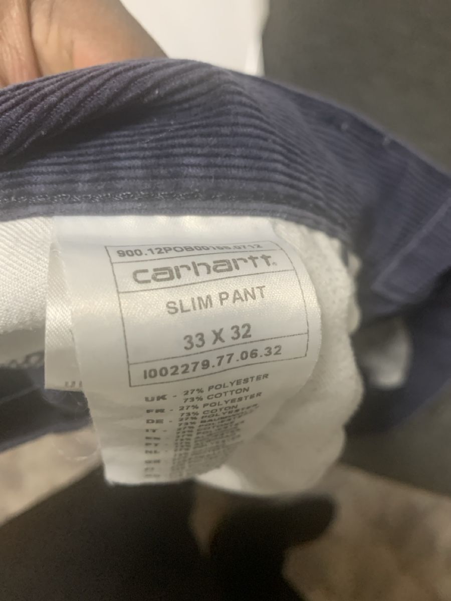 Carhartt Pantaloni: Carharrt Cordhose, W33 L32, blau – Usato da Thalwil venduto da eng_yys6 2