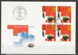 F1157 - FDC Unspunnen bloc de 4