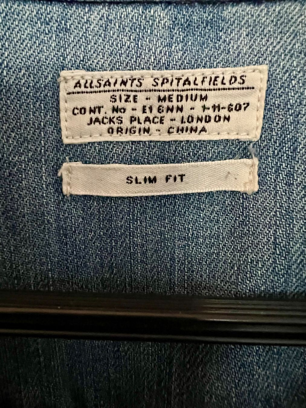 Allsaints Hemden: All Saints Denim Hemd, Slim Fit, Grösse M. – Neu (gemäss Beschreibung) aus Biel/Bienne von Girasole232 7