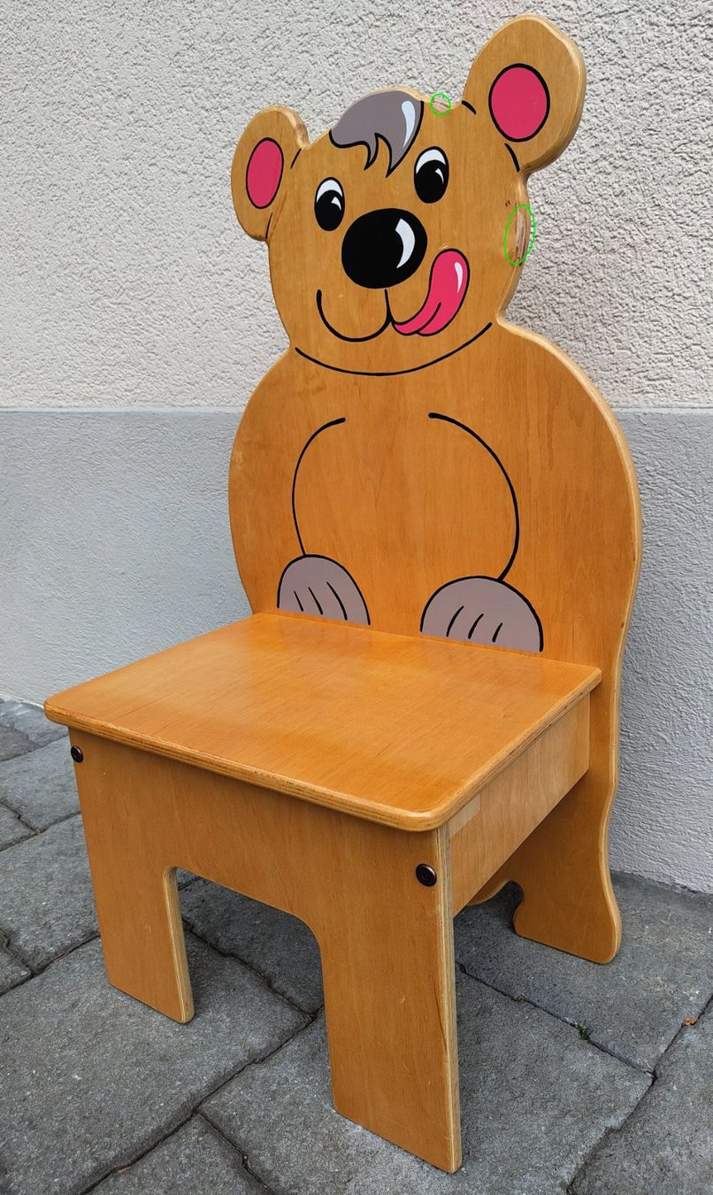 Sedie: Kindermöbel / Stuhl Bär natur – Nuovo (secondo la descrizione) da Stettfurt venduto da deltacharlie1 1
