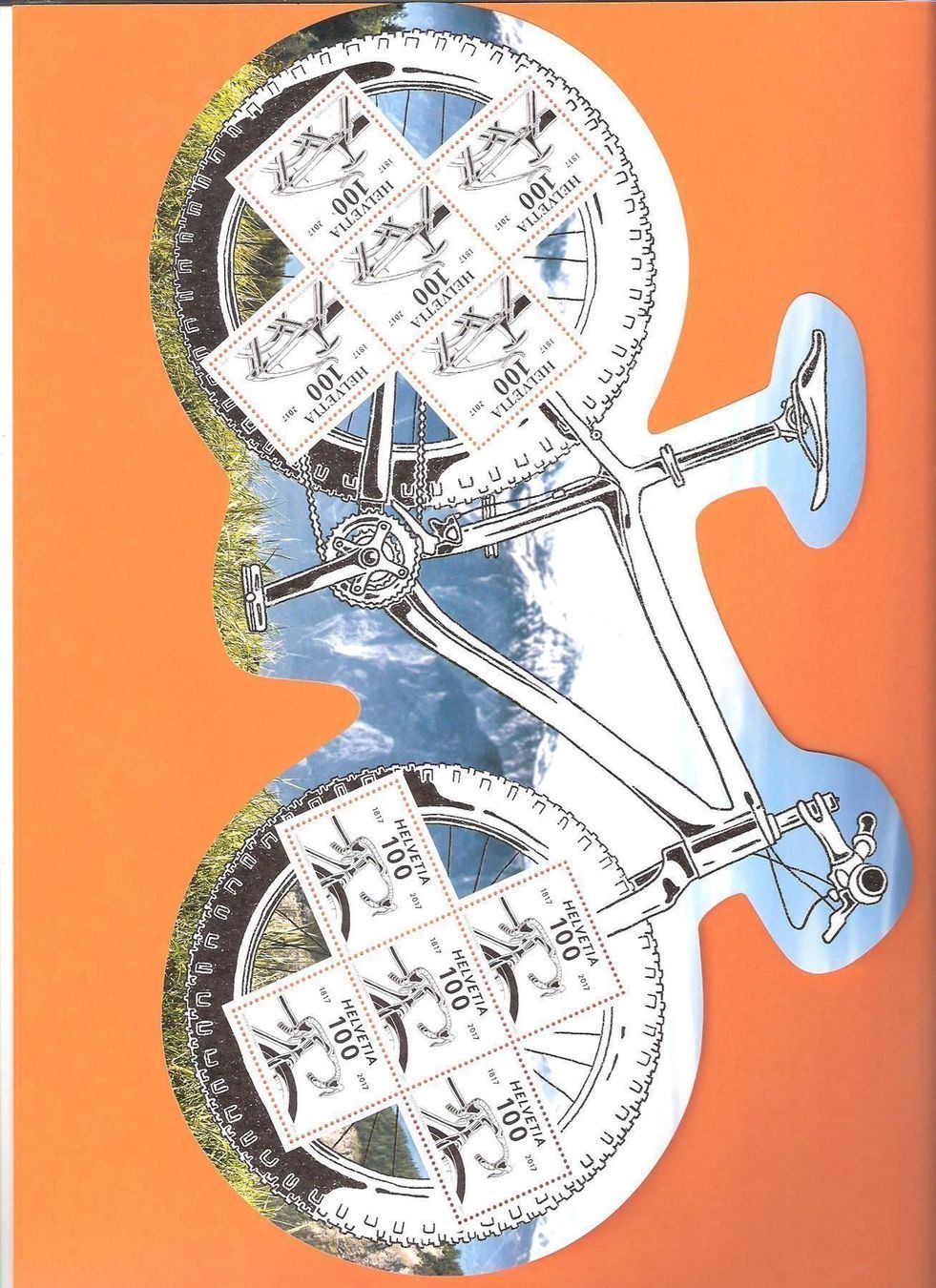 Alle Briefmarken: 2017Spezial-Velobogen à 10 x Fr. 1.-- ** – Neu (gemäss Beschreibung) aus Zürich von Hagliweg