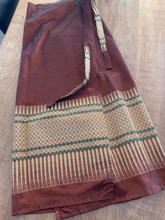 WICKELJUPE/langer Jupe Gr.ONE SIZE Seide / aus Thailand NEU