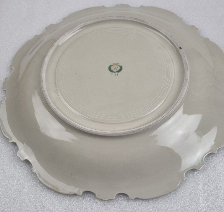 Servierplatten: Grosser Teller Platte Porzellan – Gebraucht aus Flums von Flumsantik 3