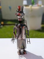 Originelle Deko-Figur Kaminfeger aus Metall - Weinständer
