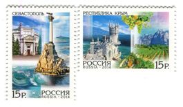 Briefmarken "Krim". Russland