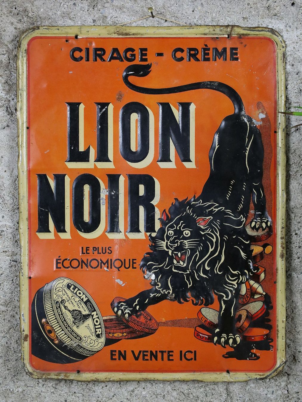 Ecriteaux: Blechschild, Werbeschild "Lion Noir" – D'occasion à Birrwil par brandschatz_birrwil 2
