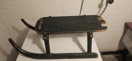 Antiker Holzschlitten  Schlittler Wintersport Retro Vin