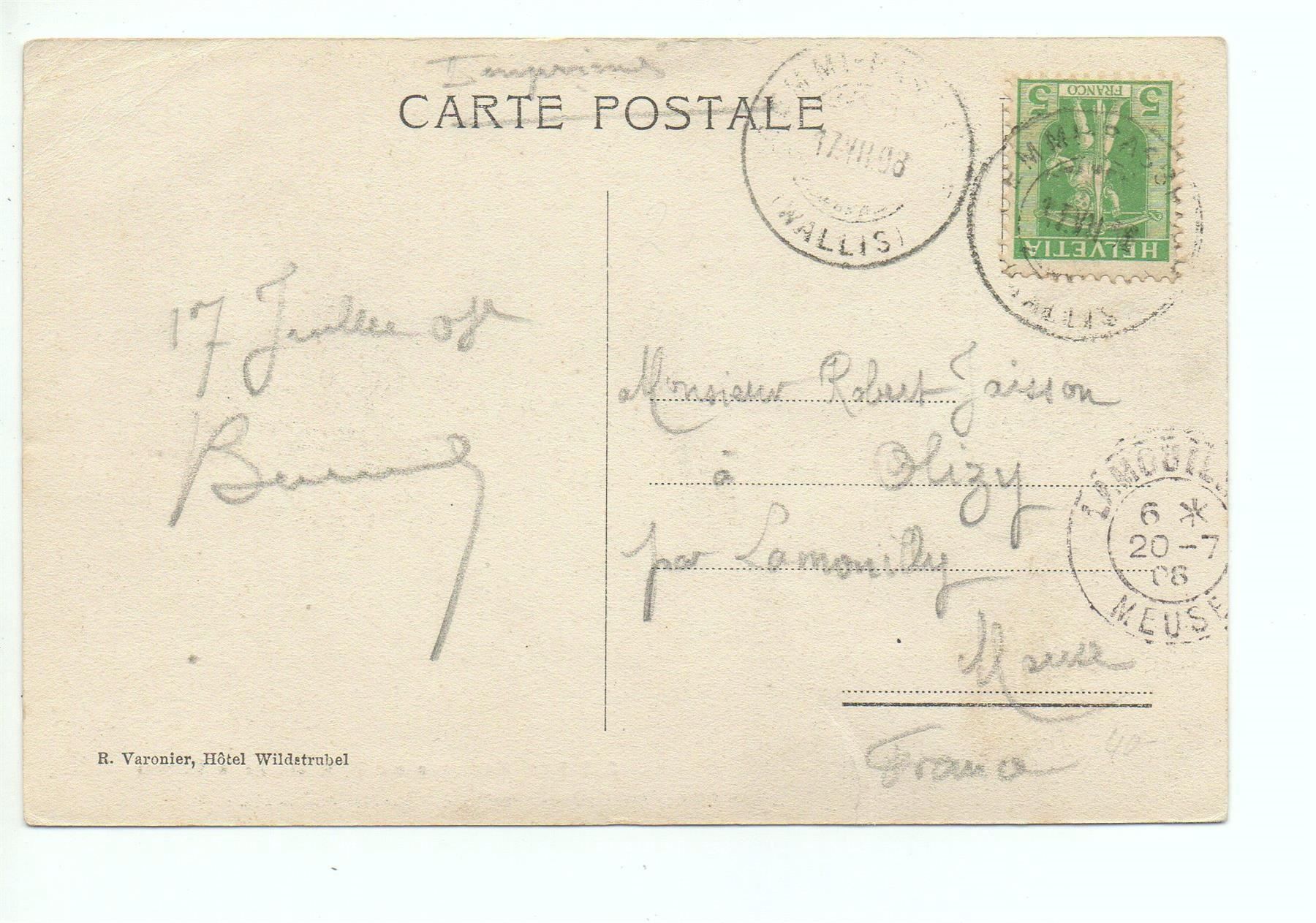 Cartoline postali: Caravane sur la Route de la GEMMI – Usato da Jona venduto da philajona 1