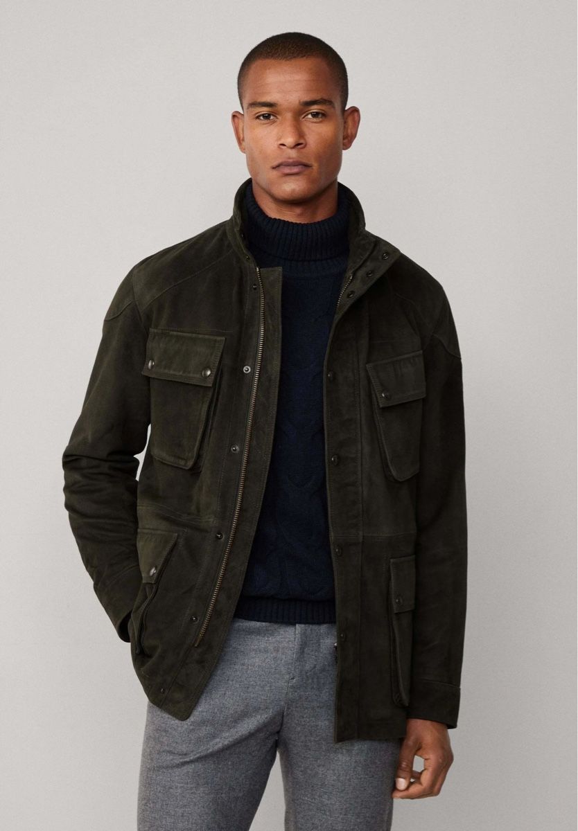 Hackett Giacche: Hackett London Lederjacke - forest night green – Nuovo e nell'imballaggio originale da Wittenbach venduto da bes_k8vr 3