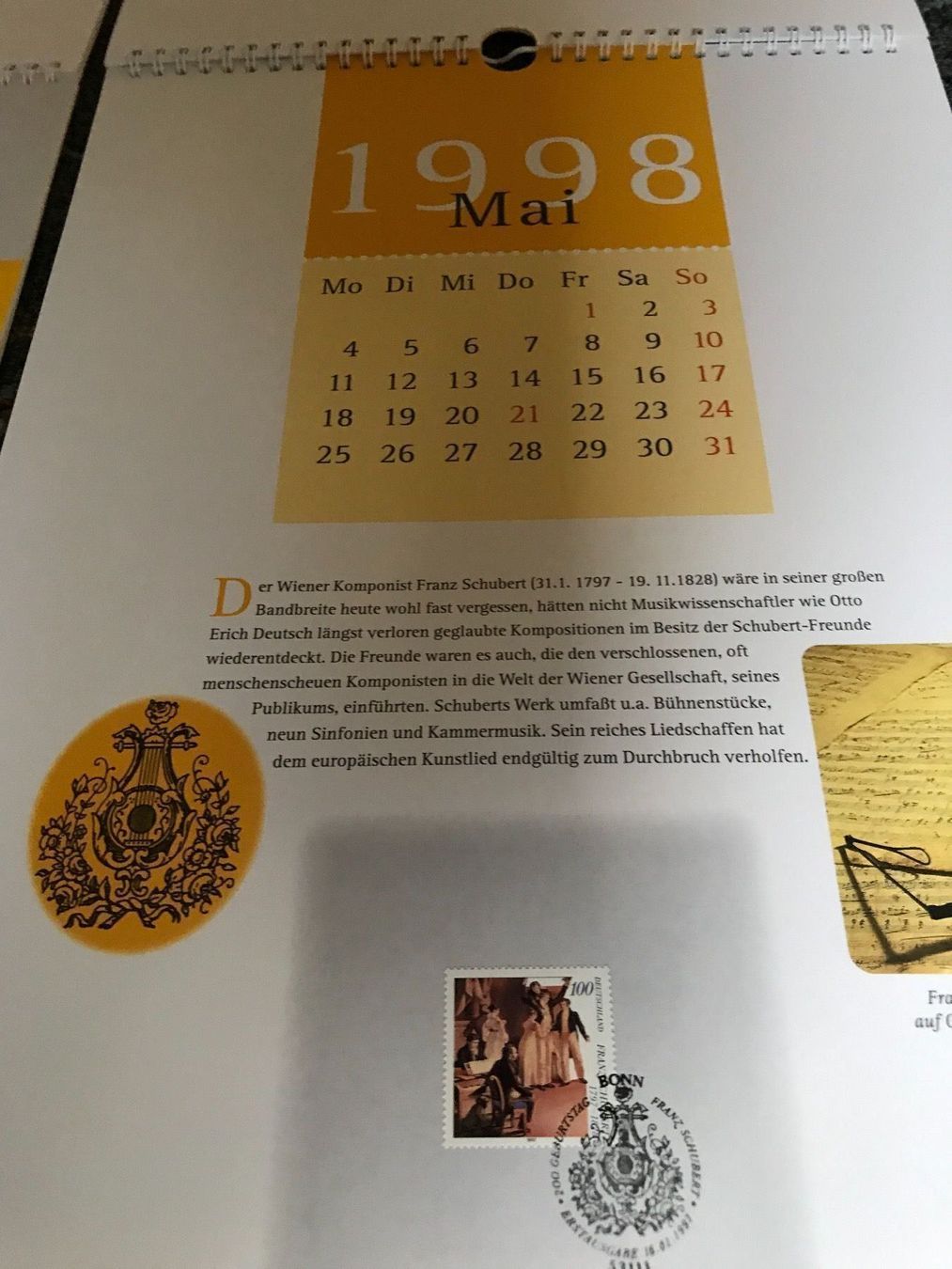 Tutti i francobolli: Jahreskalender der Dt. Post mit Briefm. – Nuovo (secondo la descrizione) da Neuenhof venduto da Himmel2 5