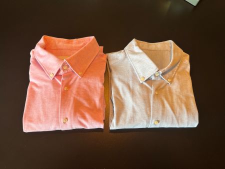 2 Hemden, Christian Berg, Baumwolle, Gr XL, 1xrosa,1xh'blau
