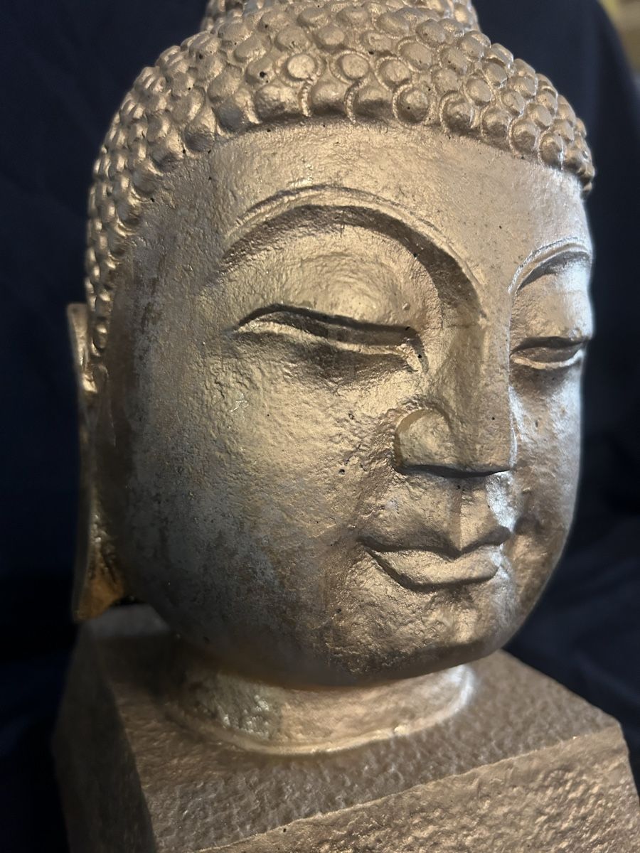 Skulpturen & Statuen: Goldene Buddha-Büste, Deko Figur – Gebraucht aus Glarus von KunstWerkEr-LS87 2