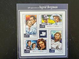 S.Tome Ingrid Bergmann Block  2015  **    (A1101)