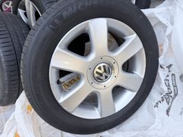 VW Alufelgen mit alten Michelin Reifen 205/55R16 4er Set
